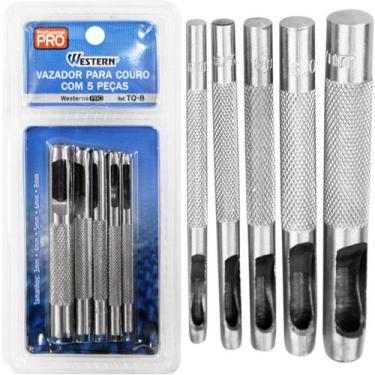 Imagem de Vazador Furador Couro Borracha Eva Feltro Papel 3 4 5 E 8mm - Western