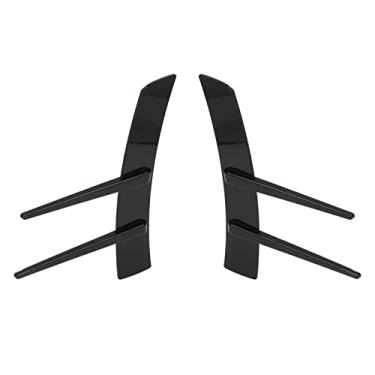 Imagem de Difusor de Pára -choque Dianteiro, Spoiler de Black Abs Black Canard, Universal for Car, Instalação Fácil