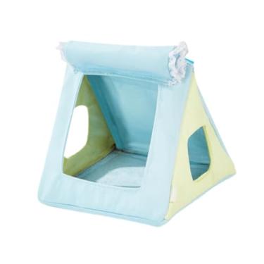 Imagem de ＡＷＨＡＯ Casa de de pássaro, decoração Habibat, tenda suspensa, cama de pássaro para calopsitas, pequenos animais, Azul