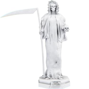 Imagem de Estátua Santa Morte Imagem Umbanda Candomblé - Santa Muerte (Cor Mármore)