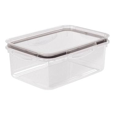 Imagem de Porta Mantimentos Trava Mais Retangular Cristal 2,6L Plasútil