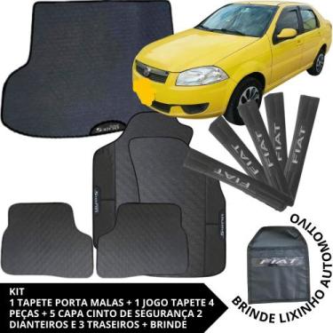 Imagem de Kit Acessórios Siena EL 2014 a 2022 Tapete Emborrachado + Porta Malas 