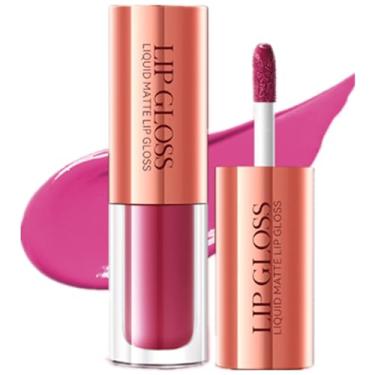 Imagem de SADOER-matte líquido-batom matte-à prova d’água e sem transferência-12 cores-2 g (05#Rosa Pink)