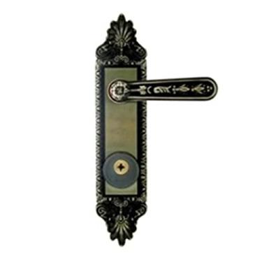 Imagem de Fechadura Externa com Alavanca Colonial Tetra e Espelho Latonada