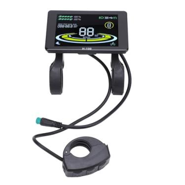 Imagem de Scooter elétrico LCD Display Impermeável Speed ​​Universal Speed ​​Medidor Painel de instrumentos de 5 pinos para scooters elétricos Material abds do guidão