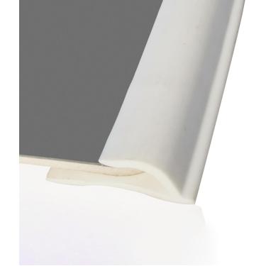 Imagem de Tira De Plástico Para Carpete, Bordas De Acabamento Extra Longas, Perfil Decorativo De 3,5cm De Largura Bar Para Piso De Vinil, Fácil De Cortar & Instalar, White, Length-10m(32.8ft)