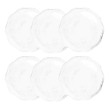 Imagem de Conjunto 6 Pratos Sobremesa New Butterfly Cristal 20cm 220863 - Lyor