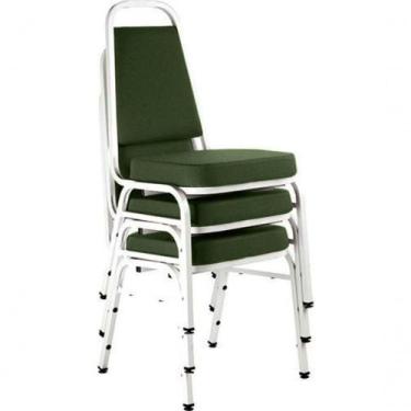 Imagem de Kit Com 3 Cadeiras Empilháveis Linha Hotel Plus Verde - DESIGN OFFICE 
