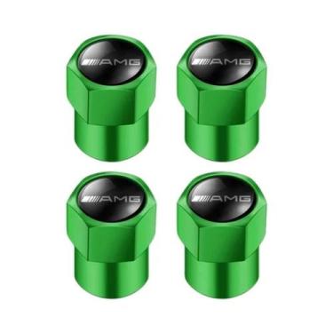Imagem de Mercedes Benz AMG Tampa Da Haste Do Pneu Do Carro 4 Unidades Em Liga D