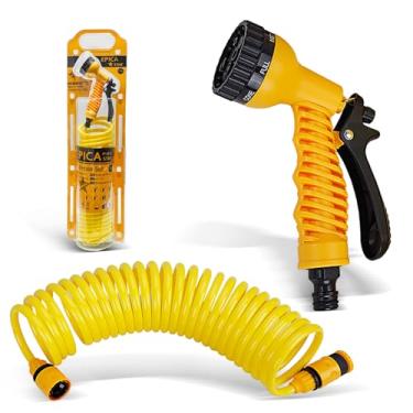 Imagem de Mangueira para Jardim com Enrolador e Esguicho Multiplo, Mangueira de Jardim 7,5 Metros