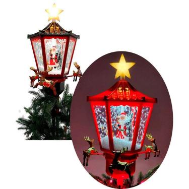 Imagem de Ponteira Com Movimentos Para Árvore Natal Noel Renas Som Luz