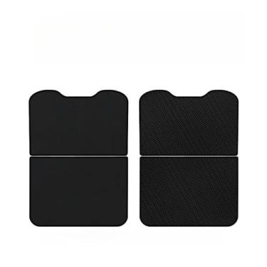 Imagem de Cortinas de proteção solar de adsorção eletrostática para SU7 Teto solar de carro isolamento térmico claraboia protetor solar acessórios de carro (estilo veludo preto)