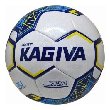 Imagem de Bola de Futebol Society Star C/C Frazer – Tamanho Oficial, Costurada à Mão, Câmara de Butil, Uso em Grama Sintética