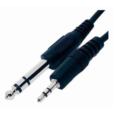 Imagem de Cabo de Áudio Auxiliar P2 x P10 Estéreo 2m Níquel MXT