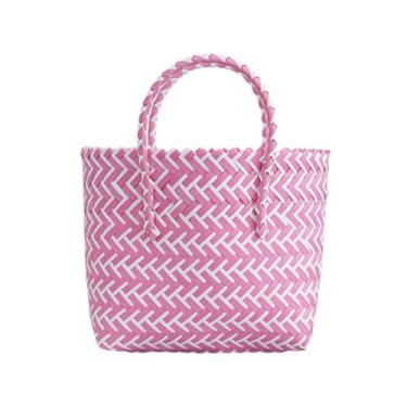 Imagem de Vaveren Bolsa feminina de tecido impermeável, bolsa tipo balde para viagens e encontros durante as férias