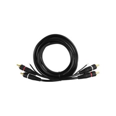 Imagem de Cabo de Audio Evus C-017 2 RCA Macho x 2 RCA Macho Gold -