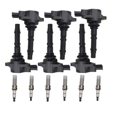 Imagem de Nova bobina de ignição e vela de ignição para Mercedes-Benz ML350 ML450 ML550 6PCS