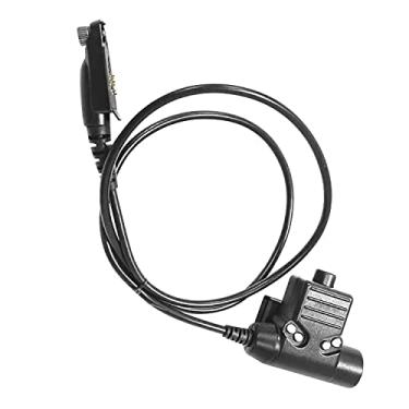 Imagem de JUYODE Adaptador de fone de ouvido tático U94 PTT da Civilian Walkie Talkie Push to Talk para Ailunce HD1 Retevis RT29 RT47 RT48 RT47V RT82 RT83 RT87 NR30 RB23 RB46 GP328Plus EX500 Rádio bidirecional