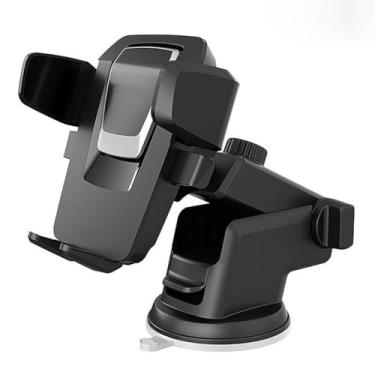 Imagem de Suporte Celular GPS Veicular Carro Universal 360° Trava Automática Ajustável