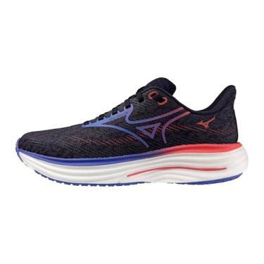Imagem de Mizuno Tênis de corrida feminino Wave Rider 29, Odyssey Grey-Iris Bloom, 36