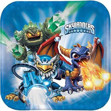 Imagem de Skylanders™ Square Plates, 9", Party Favor