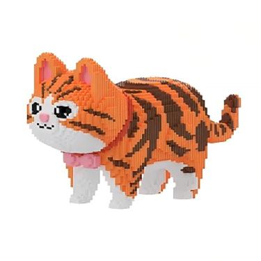 Imagem de MEIGESI Blocos de montar laranja (10.500 peças) | Modelo de exibição de gato malhado laranja | Blocos de construção de animais micro 3D | Design divertido para adultos e crianças | Ideia para