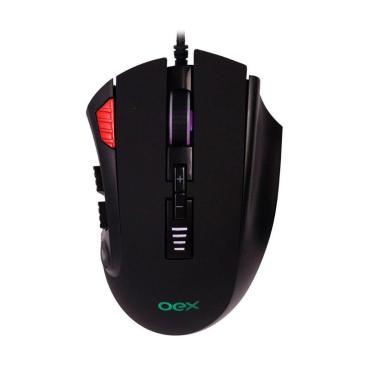 Imagem de Mouse Gamer Strike 12 Botoes Led Rgb OEX Game MS315 Preto-Unissex
