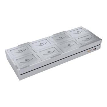 Imagem de Buffet de Mesa Térmico Banho-Maria Self-Service 8 Cubas Ibet, 110V