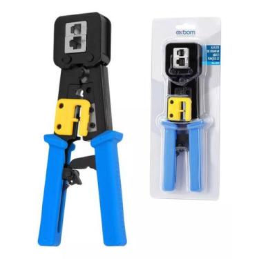 Imagem de Alicate de Crimpagem RJ45 e RJ12 Vazado e Normal Exbom FRMACN205