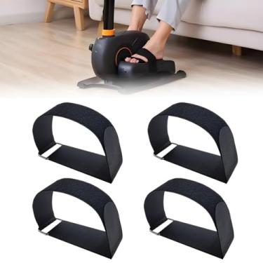 Imagem de 2 peças de correias de pedal de máquina de exercitador de pernas, fáceis de instalar, alças ajustáveis para idosos, fitness, casa, escritório, acessórios esportivos (2)