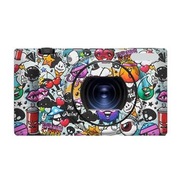 Imagem de Película protetora de vinil antirriscos para câmera película protetora para Sony ZV-1 II Mark II (Graffiti White)