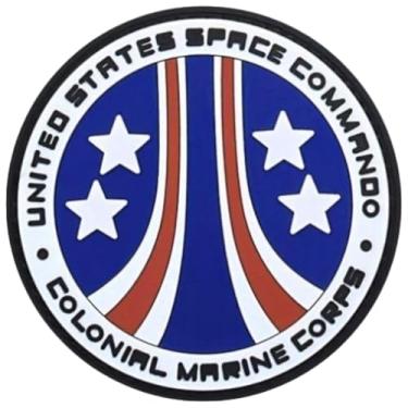 Imagem de Colonial Marine Corps United States Space PVC Alien Patch | Fecho de gancho 7,6 cm x 7,6 cm C966