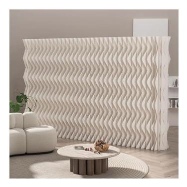 Imagem de Biombos e Divisórias Divisória De Ambiente Moderna Deco, Divisória De Tela De Privacidade Dobrável E Retrátil, Parede Divisória De Tela Interna De Papelão Espessado, Para Escritório Em Casa(196.8x70.8