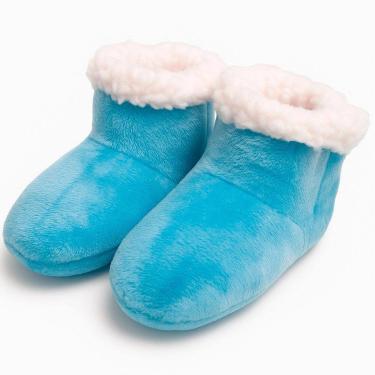 Imagem de Pantufas Sapatinho Bebês Inverno Com fecho aderente De 0 a 12 Meses