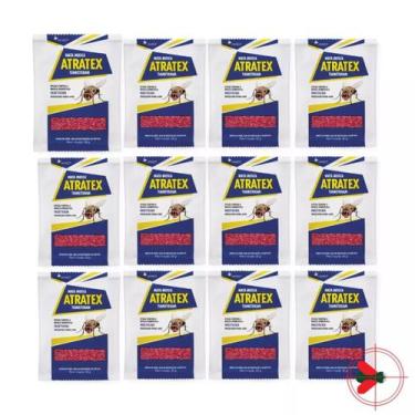 Imagem de 12 Atratex T Isca Com Atrativo Sexual Para Moscas Sachê 25g - Haxea
