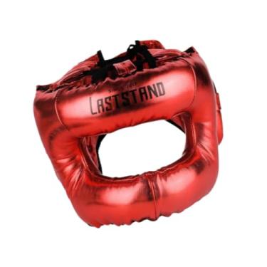 Imagem de menolana Proteção para a cabeça de boxe, capacete leve e macio para proteção facial, equipamento de para treino de Taekwondo e Muay Thai, Vermelho