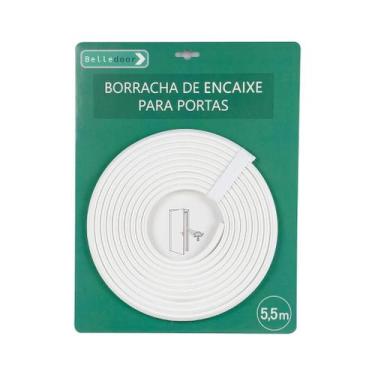 Imagem de Borracha De Encaixe Frontal Para Portas Branco 5,5M - Belledoor