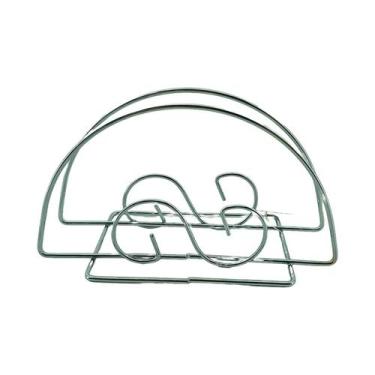 Imagem de Kit 1/2/3 Porta Guardanapos de Aço Inox em S - Aliança, 1 Unidade