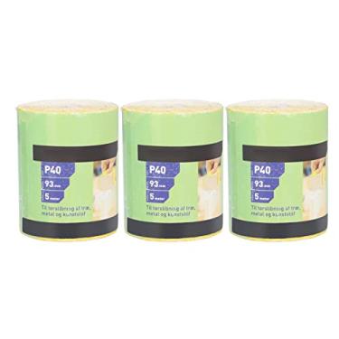 Imagem de Zaweliyo 40 Lixa de Aranha de Grão, Lixa de Alumina de Cerâmica, 3,66in X 16,4 Pés, para Polimento de Móveis, Compensado, Couro Com Têxtil, Tinta, Plástico