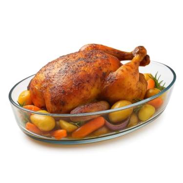 Imagem de Travessa Assadeira Forma De Vidro Temperado 3 Litros Ecos