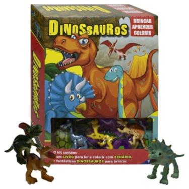 Imagem de Brincar-aprender-colorir: Dinossauros