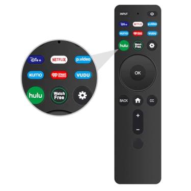 Imagem de Controle remoto de substituição universal XRT260 para todas as Smart TVs Vizio com botões de atalho Disney, Netflix, vídeo, Hulu, XUMO, VEDU, iHeart Radio e mais.