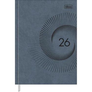 Imagem de Tilibra - Agenda Executiva Costurada Diária 12,3 x 16,6 cm Prátika Master 2026 - Azul