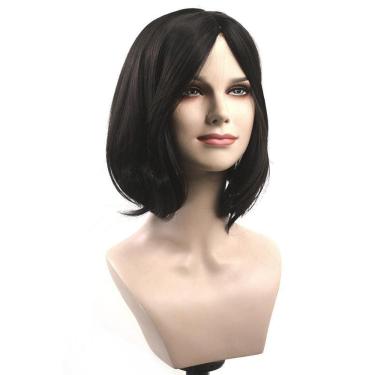 Imagem de Peruca sintetica rose curta lisa