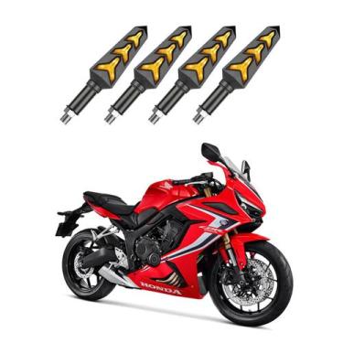 Imagem de KIT 4 Seta Sequencial Pisca de Led Universal Modelo P09S Estrela Moto 