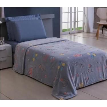 Imagem de Manta Cobertor Infantil Brilha No Escuro Andreza 1,50 X 2,2 - Oliveira