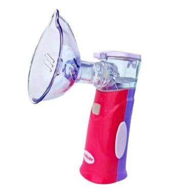 Imagem de Inalador Nebulizador Portátil Bateria Recarregável Rosa - Medicate