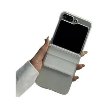 Imagem de Capa De Telefone Samsung Z Flip 6 5 4 3 Luxuosa De Silicone Com Alça E