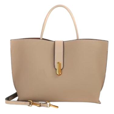 Imagem de Sacolas femininas de couro transversal bolsa grande bolsa de ombro vintage moderna Hobo bolsa feminina alça superior, Cáqui, free