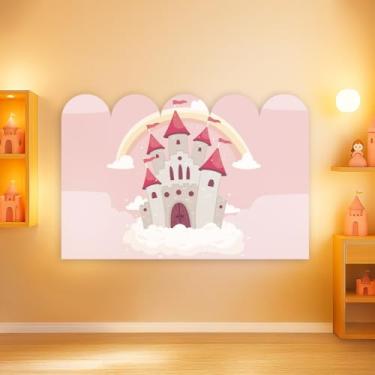 Imagem de Cabeceira De Cama Decorativa Infantil Menina Tema Castelo (CabCerq-0032)